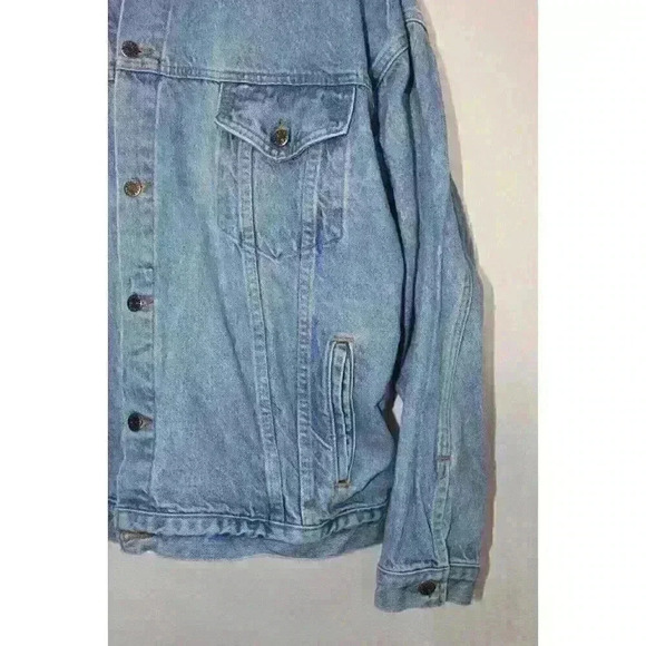 Gold Wing Road Rider Vintage Denim Graphic Biker Oversized Y2K Jacket Men's XXXL - Picture 4 of 16